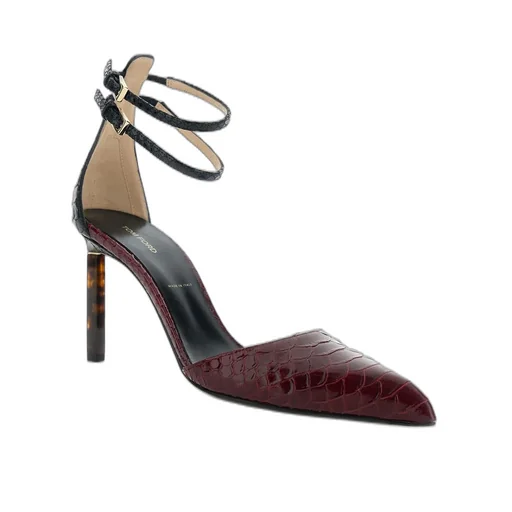 Pointed Toe Ankle Strap Pumps