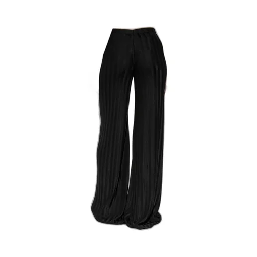 Wide-Leg Striped Trousers
