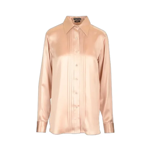 Pleated Silk Shirt