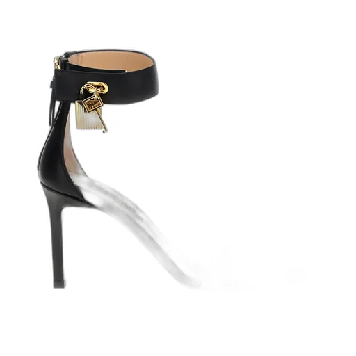 Ankle Strap Sandals With Padlock Detail