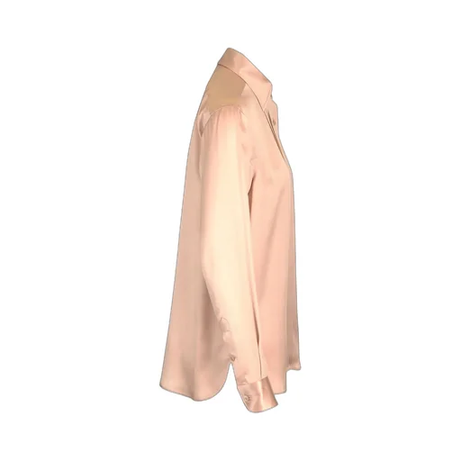 Pleated Silk Shirt