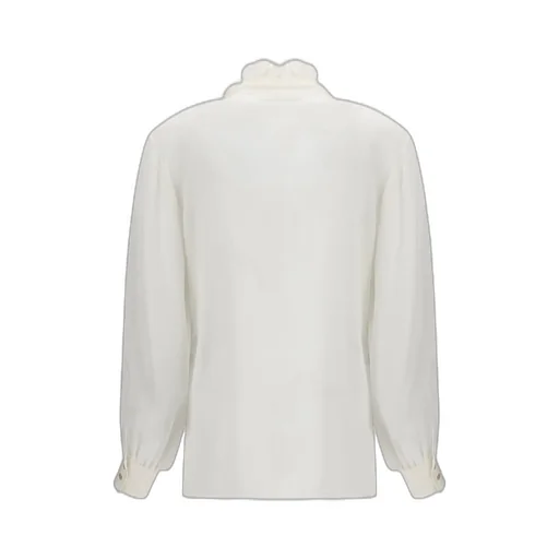 Ruffled Silk Blouse