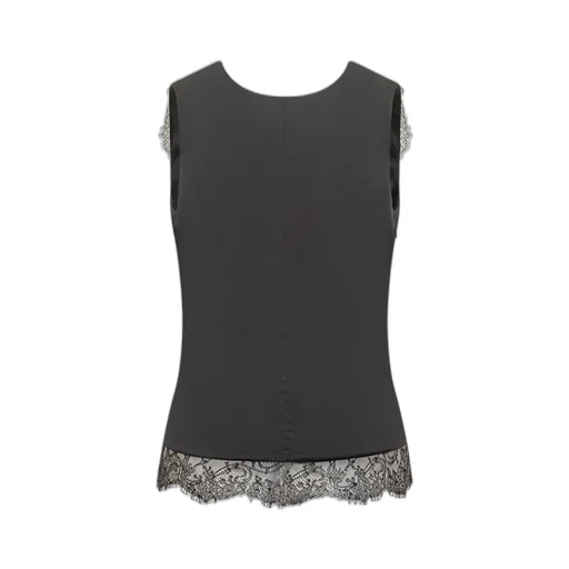 Lace Trimmed Corset Top