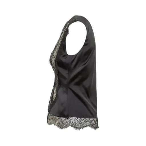 Lace Trimmed Corset Top