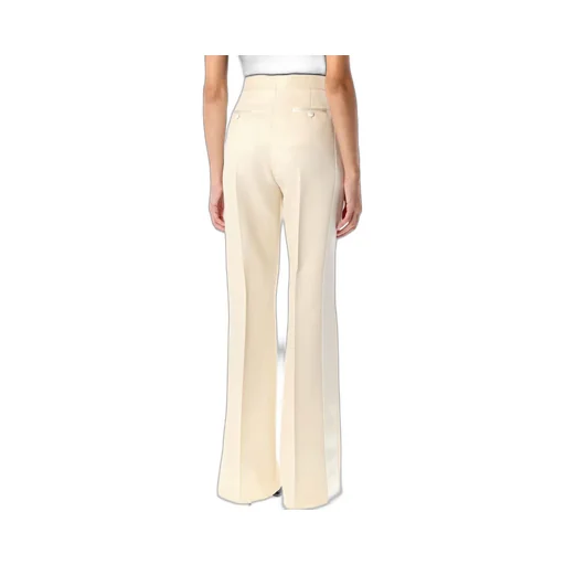 High-Waisted Flared Trousers