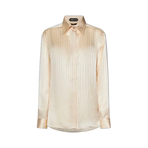 Silk Shirt With Monogram Print