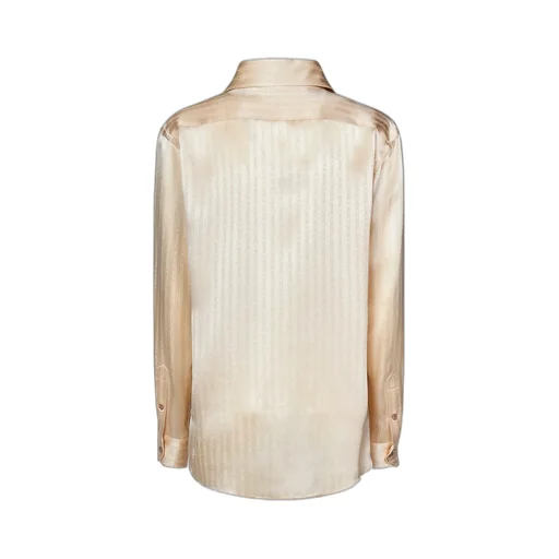 Silk Shirt With Monogram Print