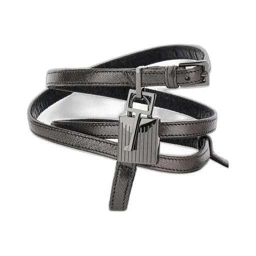 Ankle Wrap Sandals With Padlock Detail