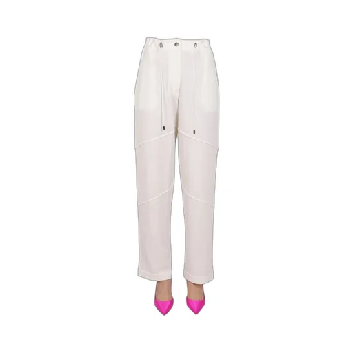 High-Waisted Straight-Leg Trousers