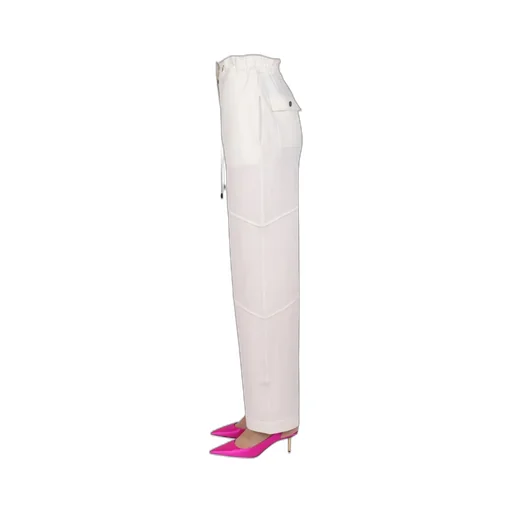 High-Waisted Straight-Leg Trousers