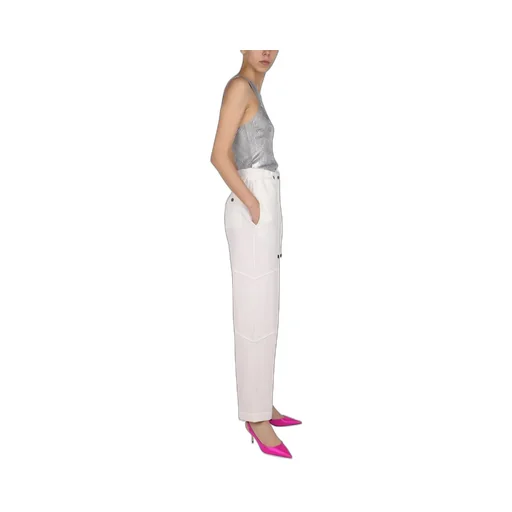High-Waisted Straight-Leg Trousers