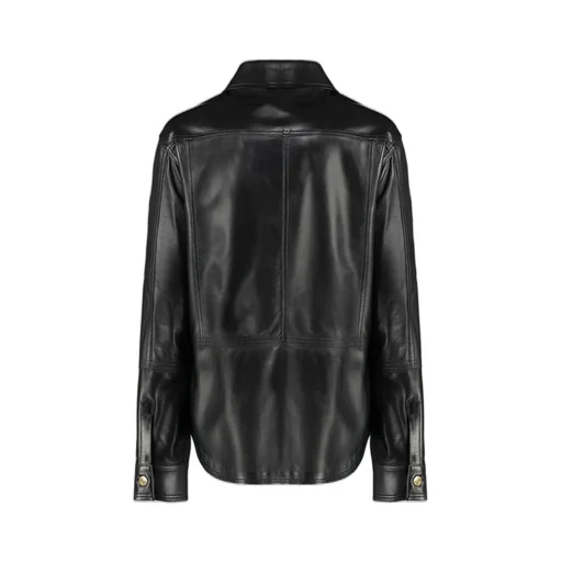 Leather Shirt Jacket