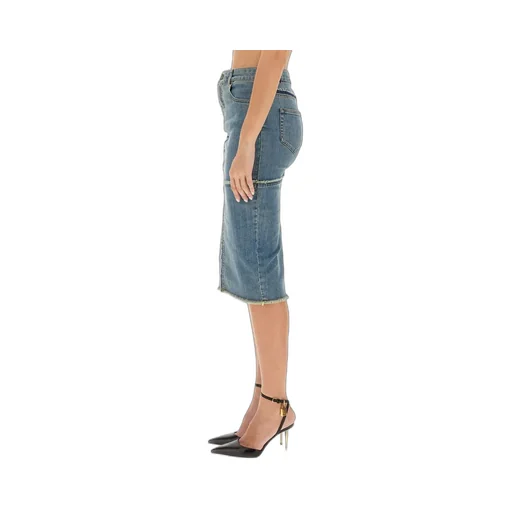 Denim Midi Skirt