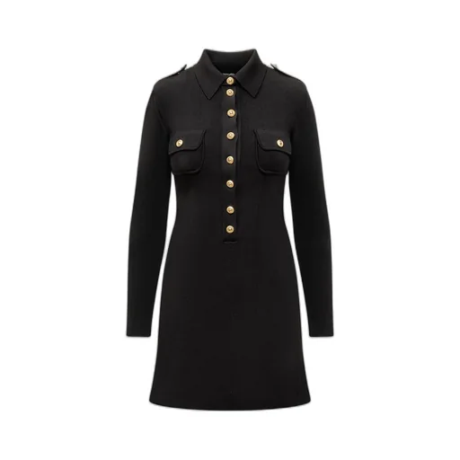 Button-Front Mini Dress
