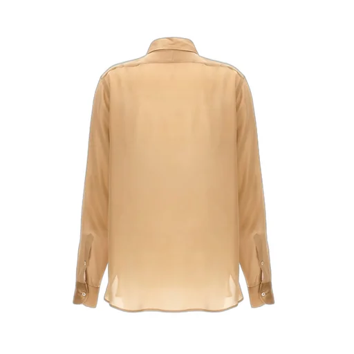 Pleated Silk Blouse