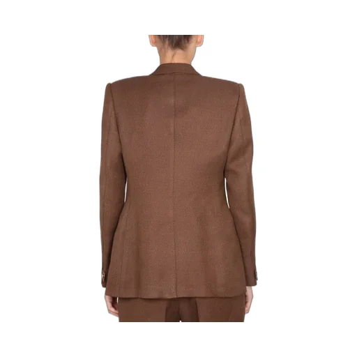 Single-Breasted Blazer With Padlock Detail