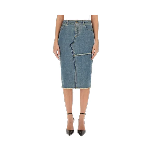 Denim Midi Skirt