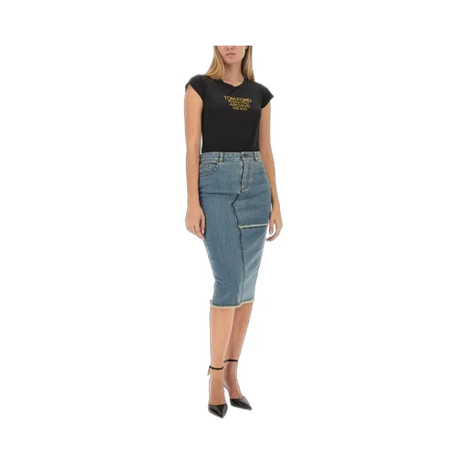 Denim Midi Skirt