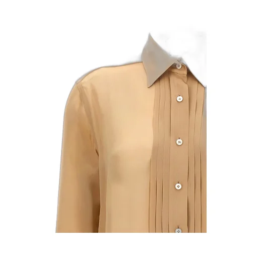 Pleated Silk Blouse