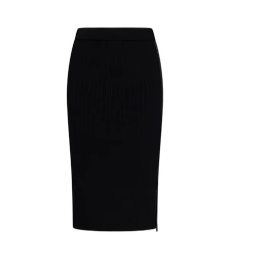 Ribbed Midi Skirt