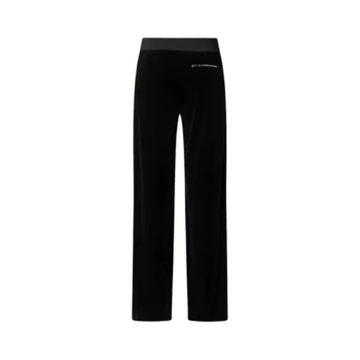 Velvet Wide-Leg Pants
