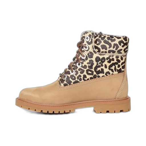 6-Inch Boots With Leopard Print Collar