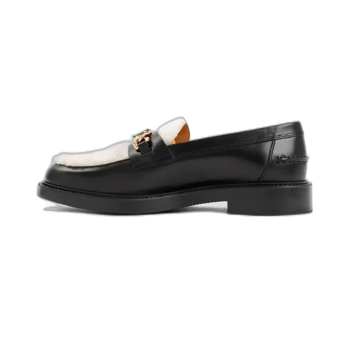 Loafers With Shearling Trim