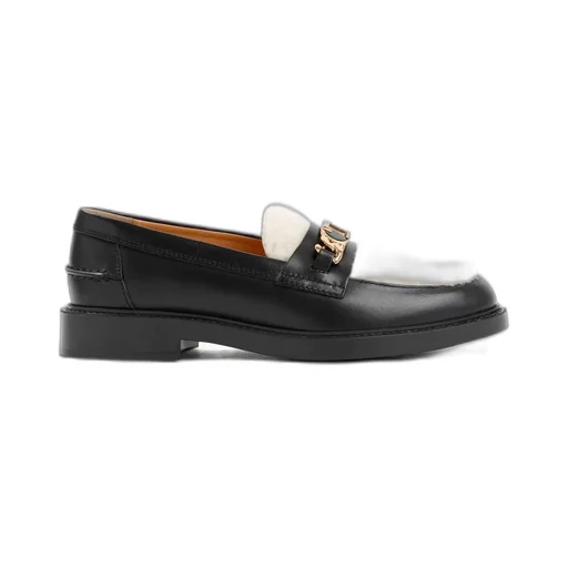 Loafers With Shearling Trim