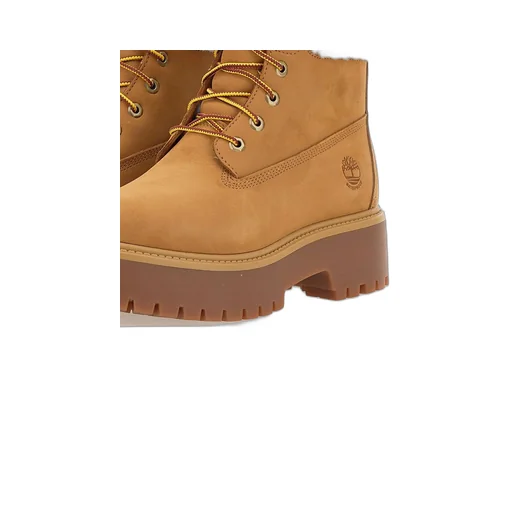 Lace-Up Ankle Boots With Shearling Trim