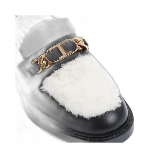 Loafers With Shearling Trim