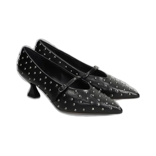 Studded Mary Jane Pumps
