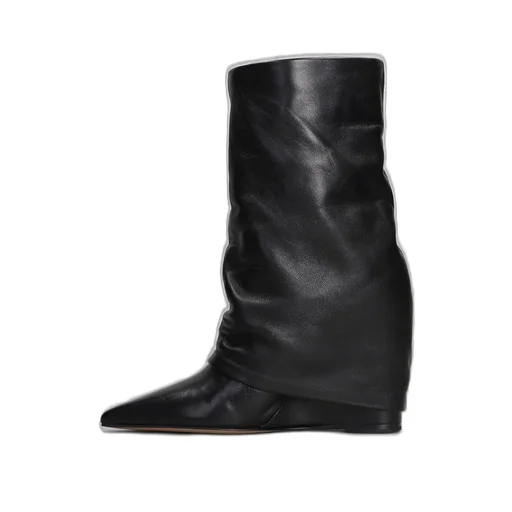 Slouchy Wedge Boots