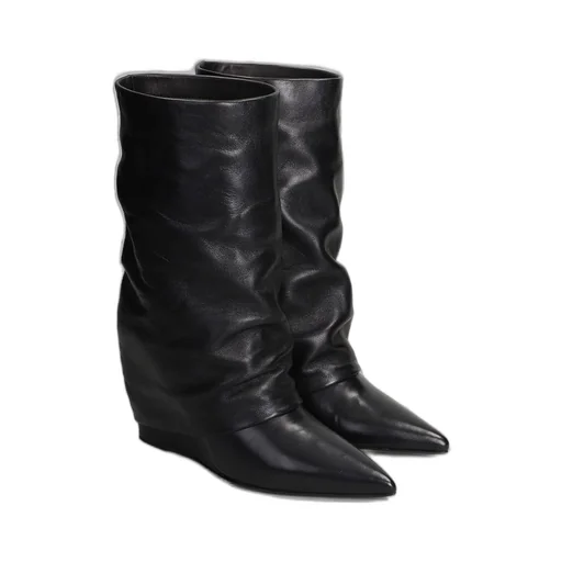 Slouchy Wedge Boots