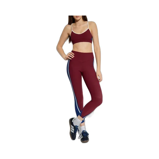 High-Waisted Leggings With Contrast Piping