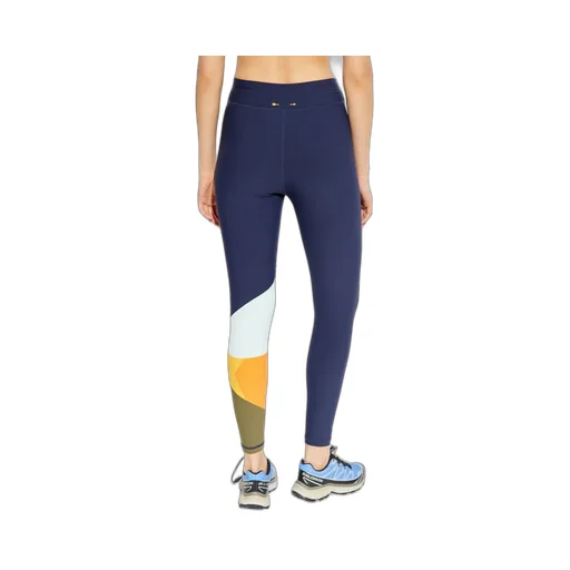 High-Waisted Leggings With Color-Block Detail