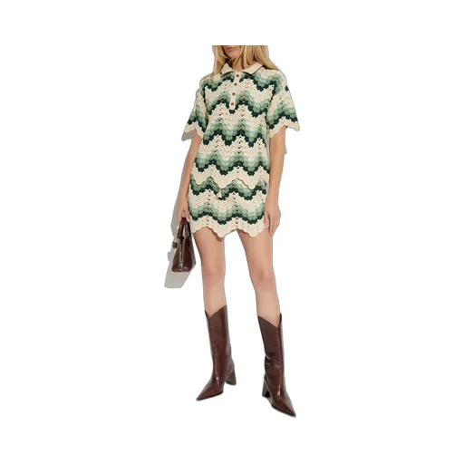 Crocheted Zigzag Skirt