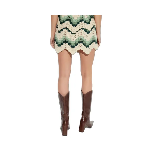 Crocheted Zigzag Skirt