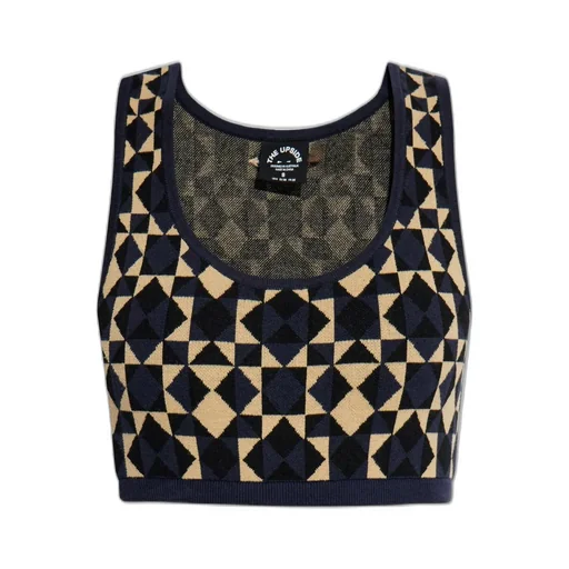 Geometric Knit Crop Top