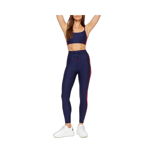 High-Waisted Leggings With Side Stripe