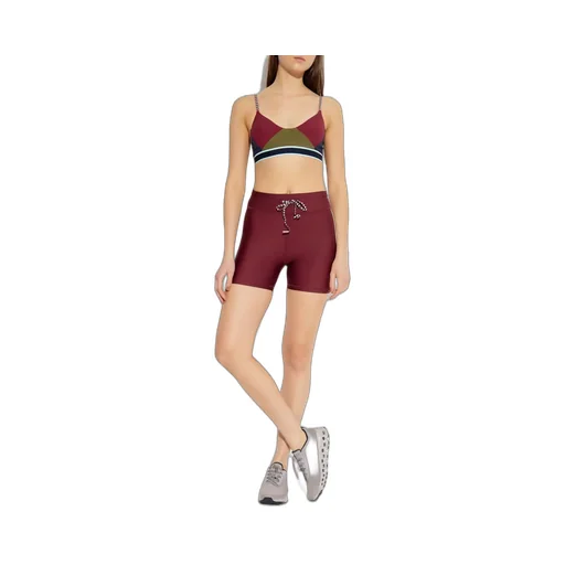 High-Waisted Shorts With Side Stripes