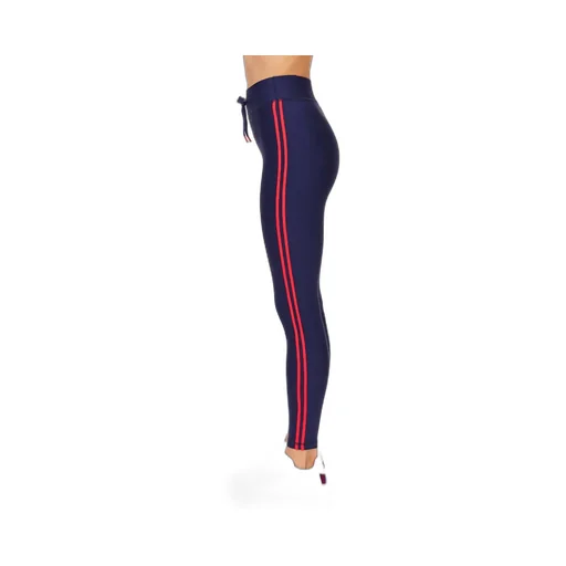 High-Waisted Leggings With Side Stripe