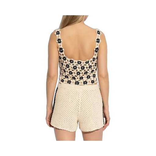 Crochet Flower Tank Top