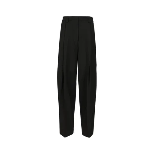 High-Waisted Pleated Trousers