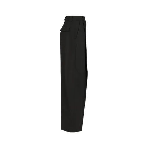 High-Waisted Pleated Trousers