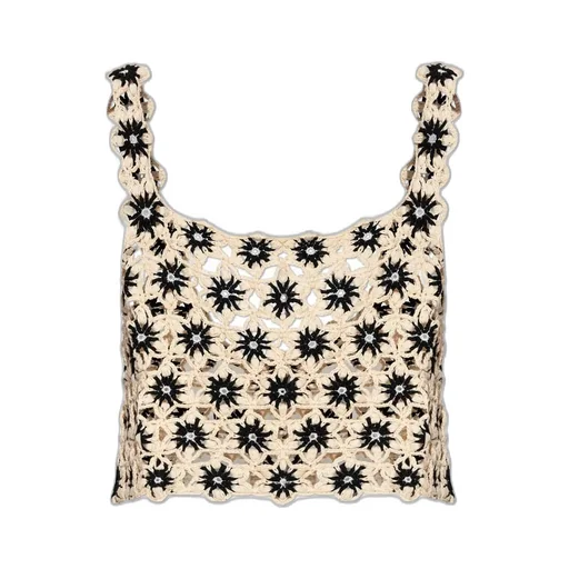 Crochet Flower Tank Top