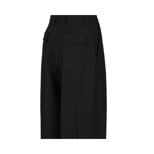 High-Waisted Pleated Trousers