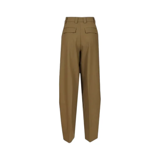 High-Waisted Pleated Trousers