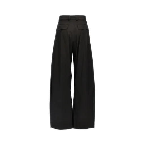 Wide-Leg Pleated Trousers