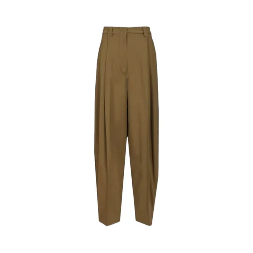 High-Waisted Pleated Trousers