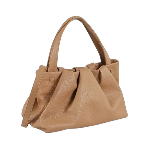 Ruched Top Handle Bag